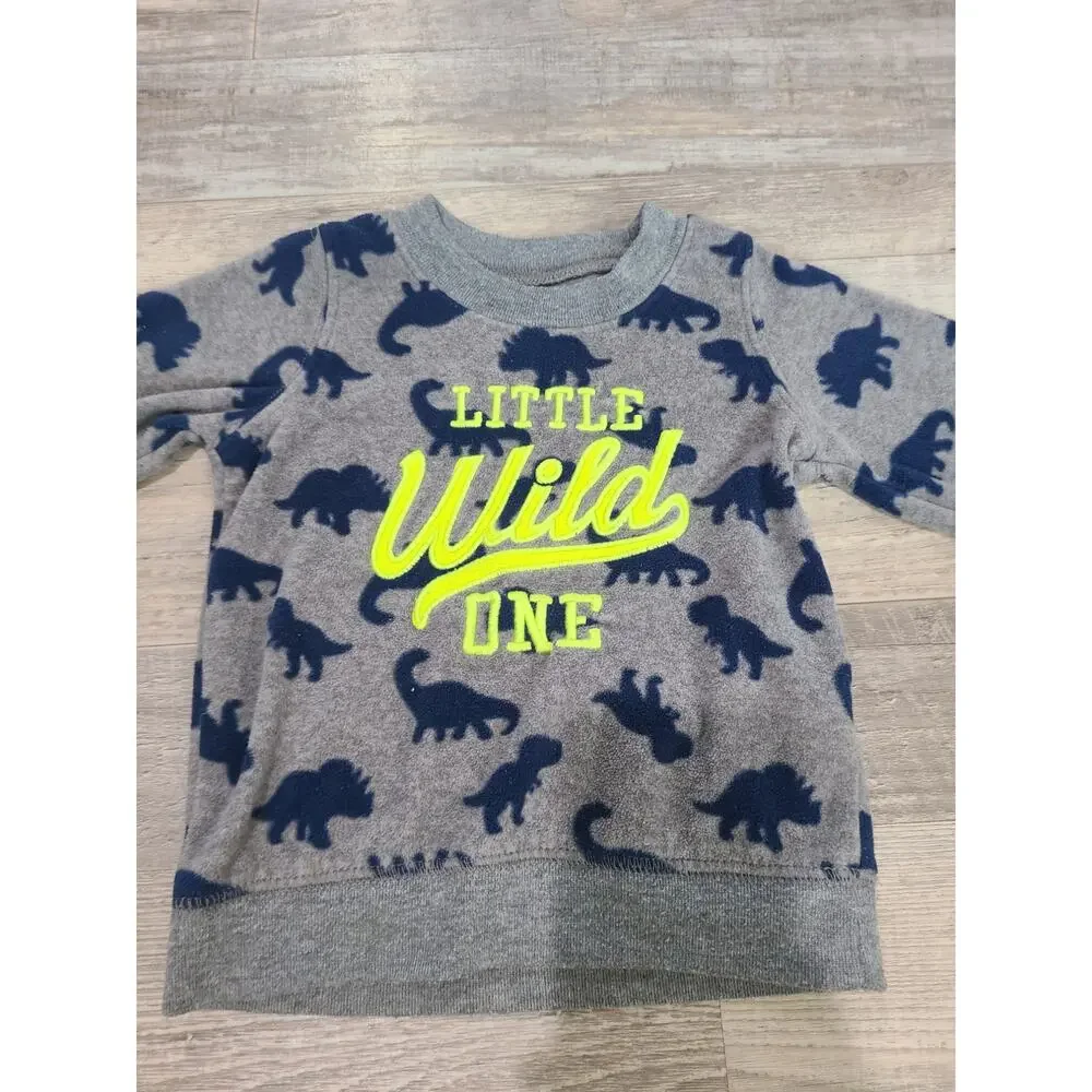 Child of mine by carters 6 to 9 months fleece dinosaur sweater